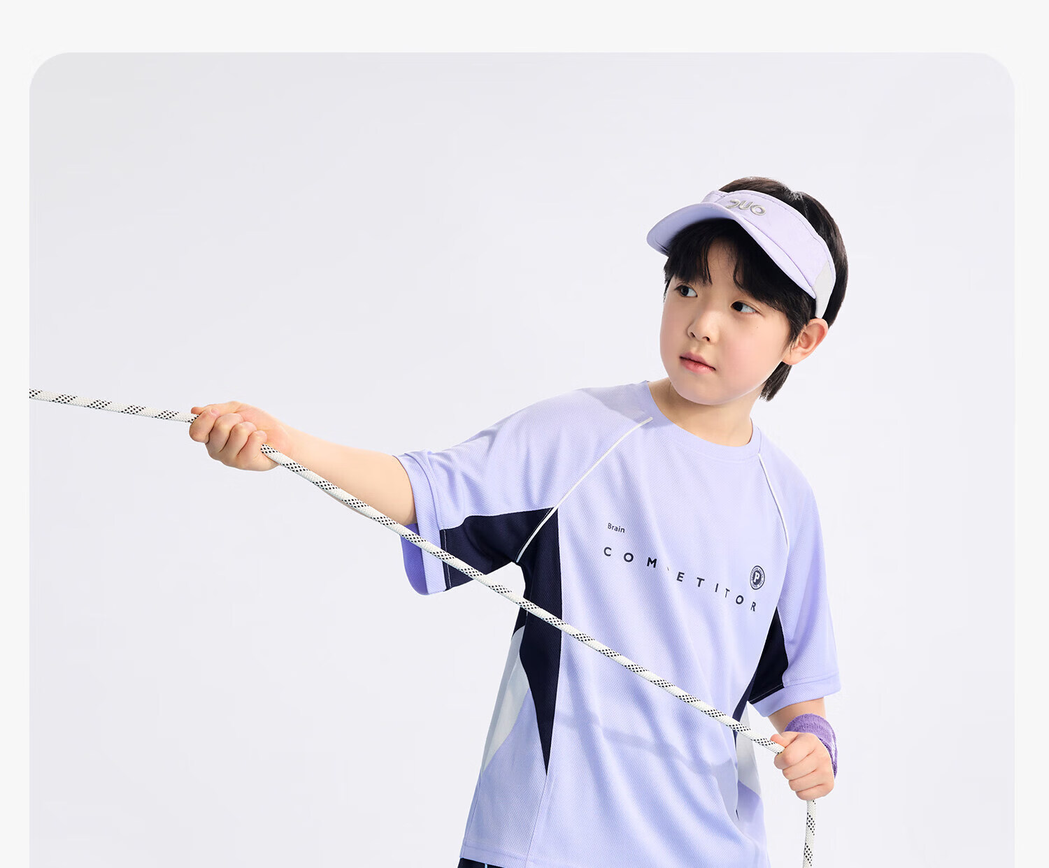Zuo Xi Boys' Summer Sportswear Set A-Class 2026 Patchwork Mesh Quick-Dry Breathable White 150 44